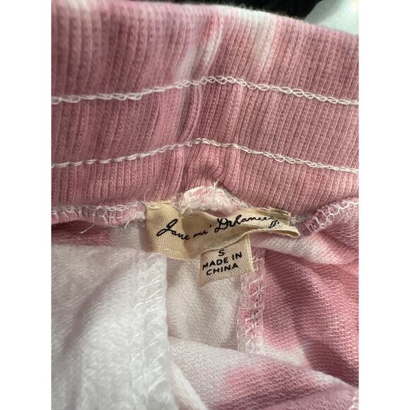NWT June & Delancey Women’s High Waisted Jogger Tie Dye Sweatpants Size S Pink - Picture 5 of 5